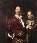 GHISLANDI, Vittore Portrait of Giovanni Secco Suardo and his Servant  fgh Norge oil painting reproduction